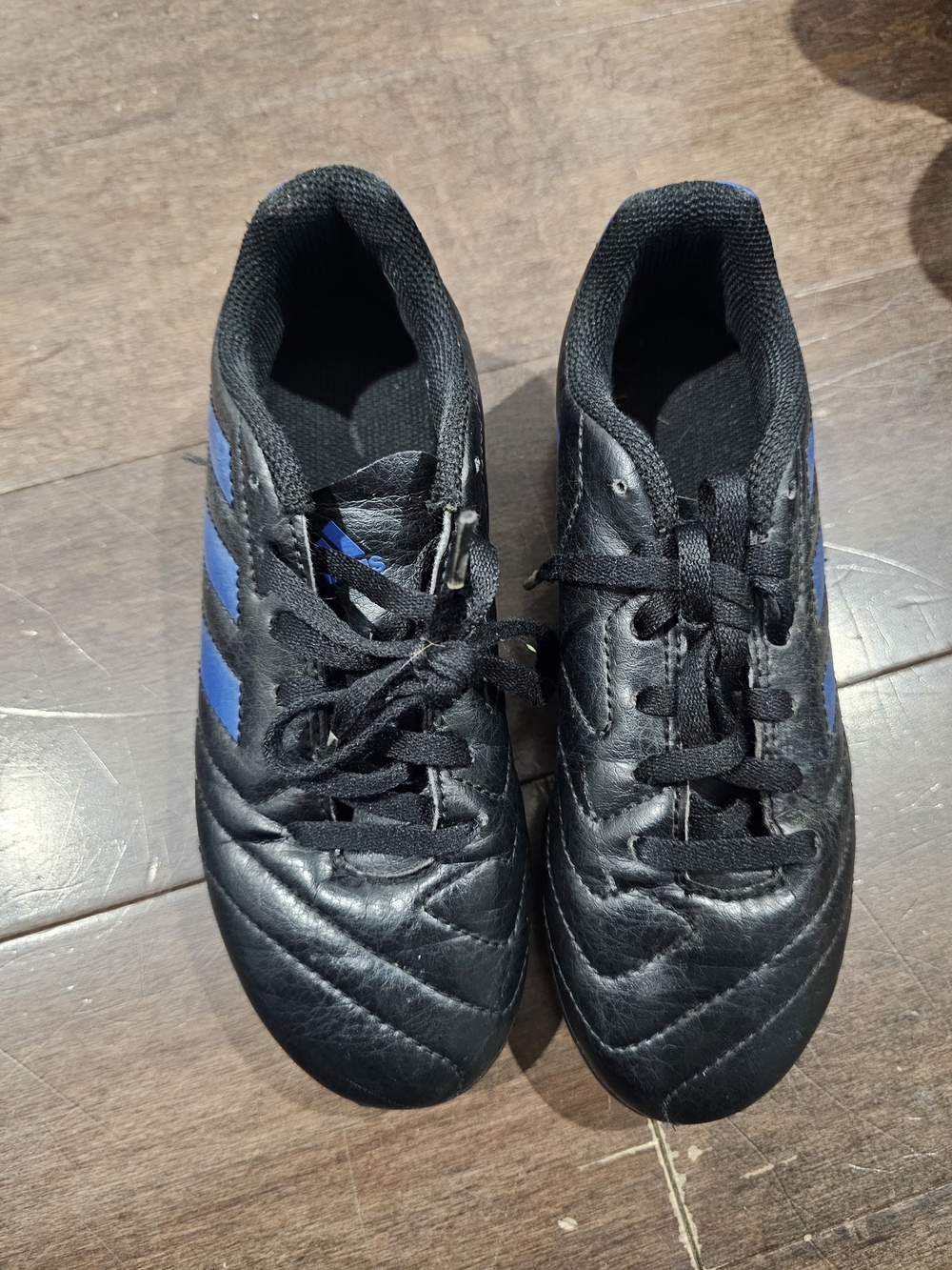 adidas Black and Blue Kids' Cleats